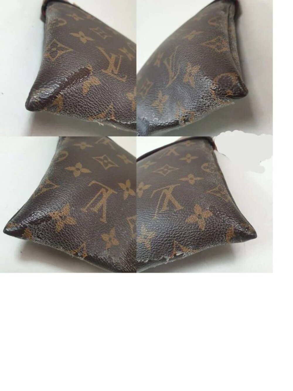 LOUIS VUITTON Pochette Tuileries Monogram Caramel Rouge - Picture 5 of 12